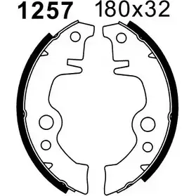 Тормозные колодки, комплект BSF 01257 I8IOW Z 1203447077 R76XA изображение 0