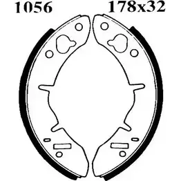 Тормозные колодки, комплект BSF 01056 1203447087 R Z30T7H 4VC2B изображение 0