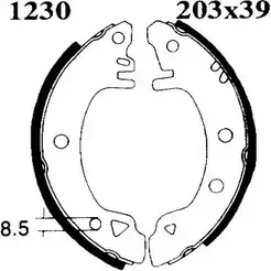 Тормозные колодки, комплект BSF 8CF89 01230 172 U25 1203447289 изображение 0