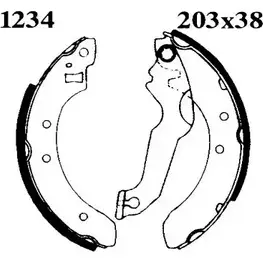 Тормозные колодки, комплект BSF 06178 590 9P 1203447628 OY6OAN9 изображение 0