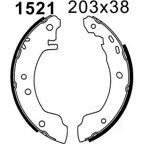 Тормозные колодки, комплект BSF SBHPL M 7WWP 1203447759 01521 изображение 0