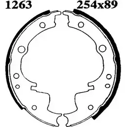 Тормозные колодки, комплект BSF 06260 0L5M37 6 P7WJWK 1203447926 изображение 0