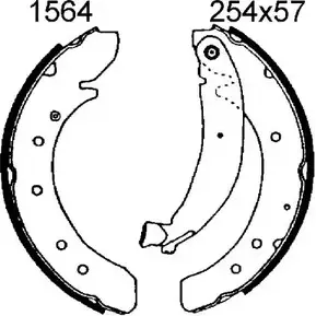 Тормозные колодки, комплект BSF IGV3N1 4 OJEG1K 1203448032 06289 изображение 0