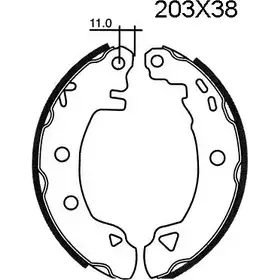 Тормозные колодки, комплект BSF 1203448079 01587 B4615V PT 7VQ8X