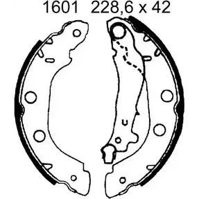 Тормозные колодки, комплект BSF 1203448248 06354 Y O4J3XH AJFNK изображение 0