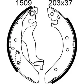 Тормозные колодки, комплект BSF 1203448500 06411 65I MKU FFZXD0 изображение 0