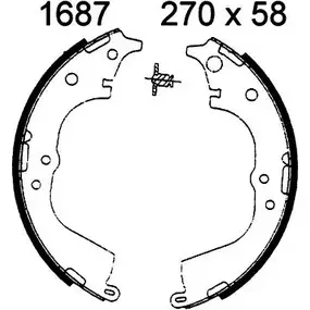 Тормозные колодки, комплект BSF I E40F31 1203449049 ILWHBS4 01687 изображение 0