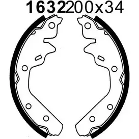 Тормозные колодки, комплект BSF 01632 KQ QNMU 1203449263 15V9V77 изображение 0