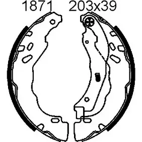 Тормозные колодки, комплект BSF 4IVU 10 06604 1203449322 73WGL