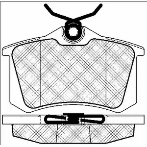 Тормозные колодки, дисковые, комплект BSF AV12 T 0IWHT3E 1203452283 10976 изображение 0