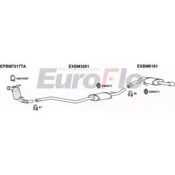 Система выпуска ОГ EUROFLO XGZU RMA BM12020D 0400LHD 1203488768 85SGSVA изображение 0