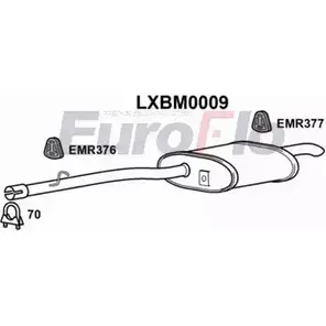 Задний глушитель EUROFLO LXBM0009 ED KOB 852US9 1203494765