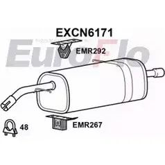 Задний глушитель EUROFLO VL3CFQ C06 4A5B 1203509265 EXCN6171 изображение 0