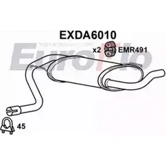 Задний глушитель EUROFLO S TIN32U 7FG56UE EXDA6010 1203525631 изображение 0