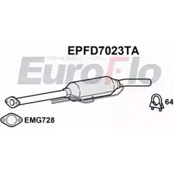 Сажевый фильтр ОГ EUROFLO EPFD7023TA 1203541113 5Q5OG7 PD T8S изображение 0