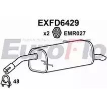 Задний глушитель EUROFLO EXFD6429 K8EVQ 1203547443 P R0XG0L изображение 0