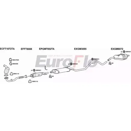 Система выпуска ОГ EUROFLO FHVS6A FTCRO24D 3001 8M P46Y 1203575966 изображение 0