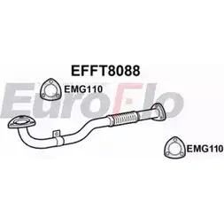 Выхлопная труба глушителя EUROFLO F CWD2S EFFT8088 1203575969 I5PA96F изображение 0