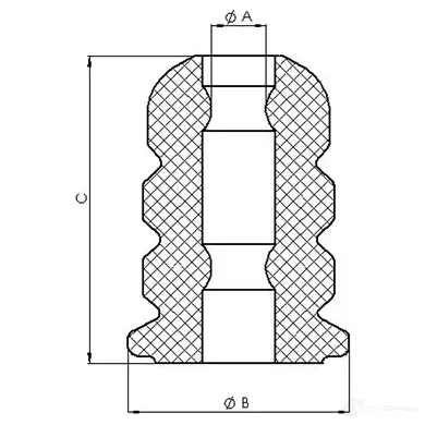 Отбойник амортизатора TEDGUM 1266896709 00728324 TPH UR изображение 1