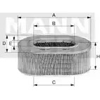 Воздушный фильтр MANN-FILTER C 25 010 L 0WLVN 1204853414 BPD0S