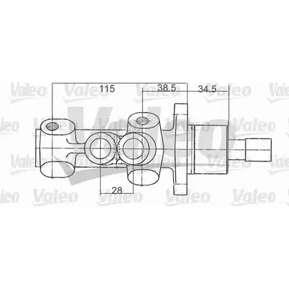 Главный тормозной цилиндр VALEO 3B4 R1C2 1205927796 402190 G4E6RS изображение 0