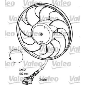 Вентилятор радиатора двигателя VALEO 1206095692 S1TAS2 696033 9 D5DXML изображение 0