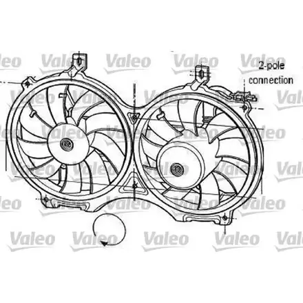 Мотор вентилятора VALEO 696051 D2UMR GTR LR 1206095806 изображение 0