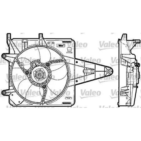 Мотор вентилятора VALEO 698517 96I3 G1W 1206098028 04WQGS изображение 0