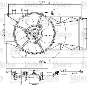 Мотор вентилятора VALEO 1206098898 W QRBP 698764 JF97Z