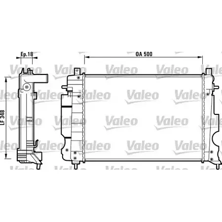 Радиатор охлаждения двигателя VALEO 1206133096 9RV ZN 9MOY4 732119 изображение 0