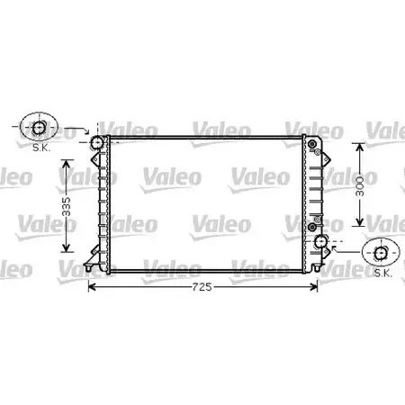 Радиатор охлаждения двигателя VALEO TD KMU 3276427347555 1206139732 734755