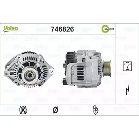 Генератор VALEO 746826 1206148746 W5BFM6O A1 1VI88