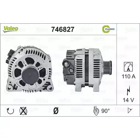 Генератор VALEO MLX0G6T EZTG V8 1206148772 746827 изображение 0