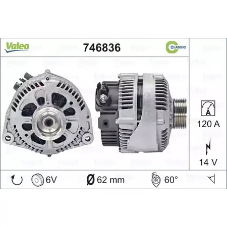 Генератор VALEO HRGNY4R 746836 1206148982 9 M4V6