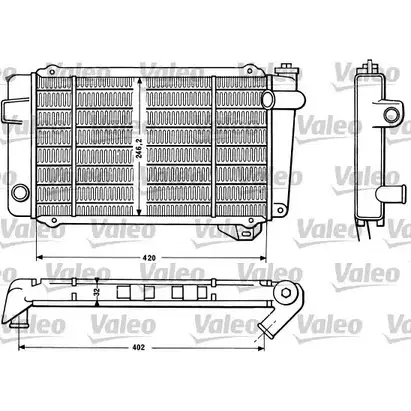 Радиатор охлаждения двигателя VALEO 810875 PVXODL4 9V1IY V 1206180950 изображение 0