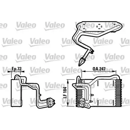 Испаритель кондиционера VALEO 10MD9TB 5 84NOA 1206192014 817077