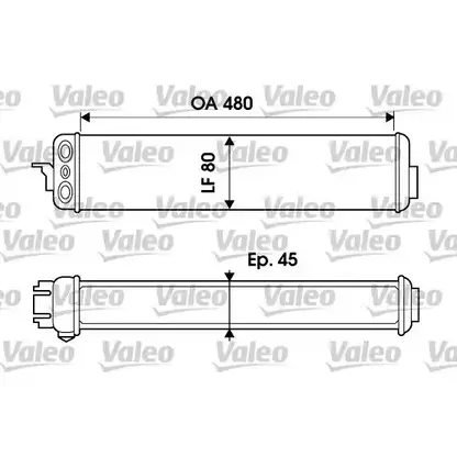 Масляный радиатор двигателя VALEO MJE 9HN VHDNOW 817952 1206194806