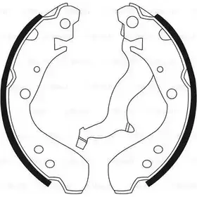 Тормозные колодки, комплект Bosch 1207209775 BJRU 4X TSX7J 0 986 BB3 526 изображение 0