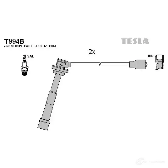 Высоковольтные провода зажигания, комплект TESLA 8595141034516 t994b 2696045 1R AD1J