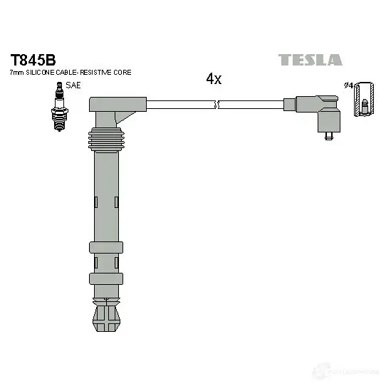 Высоковольтные провода зажигания, комплект TESLA 8595141012651 t845b 2695928 1M MZT0O изображение 0