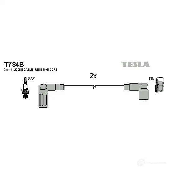 Высоковольтные провода зажигания, комплект TESLA QYXH XZ2 t784b 2695878 8595141011043