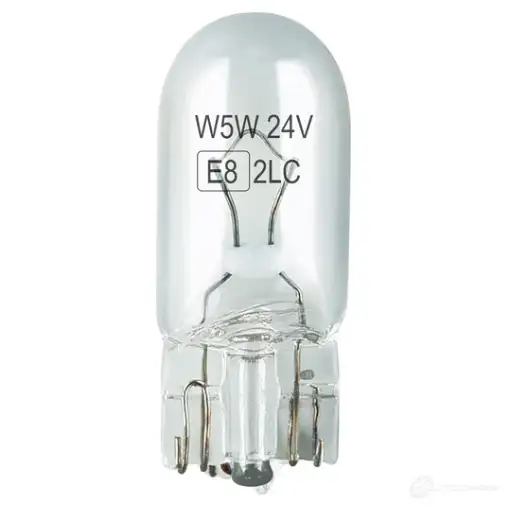 Лампа галогеновая W5W W2.1X9.5D 5 Вт 24 В AMIO 1437295734 CCC NNV 01002 изображение 0
