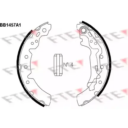 Тормозные колодки FTE K4 4EV 1209214731 4028569837031 BB1457A1 изображение 0