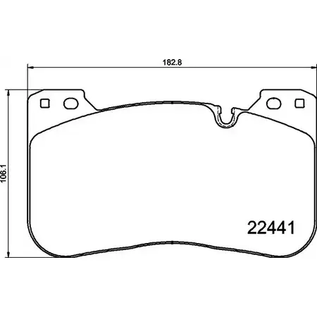 Тормозные колодки дисковые, комплект BREMBO 1210376575 P 06 100 FIPACK3 2 2441 изображение 0