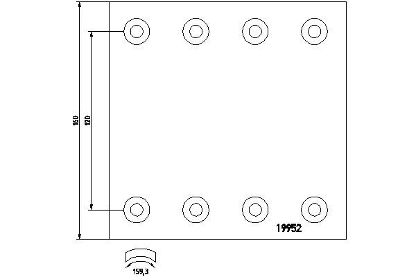 Барабанные тормозные накладки TEXTAR 19953 510337 19 953 M5X0KS изображение 0