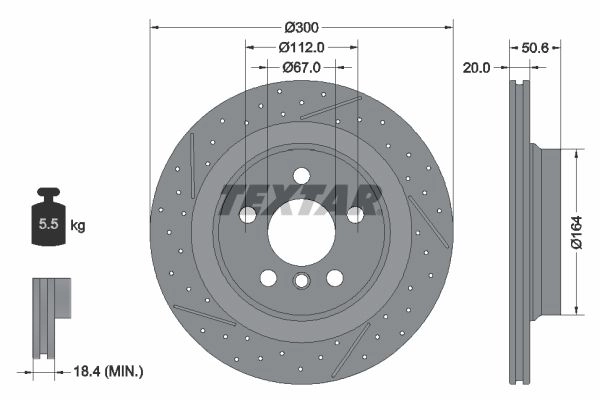 Тормозной диск TEXTAR 92317005 61IZZ G3 1439998816 изображение 0