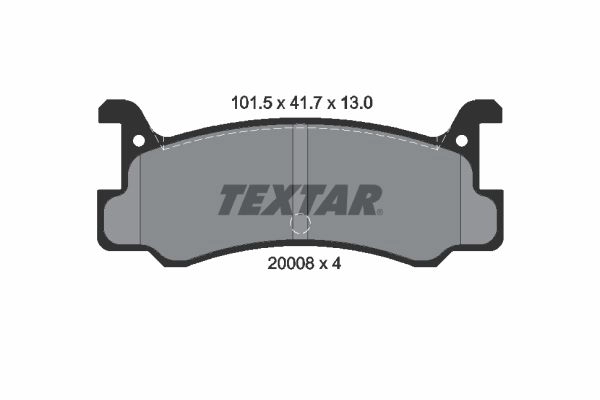 Тормозные колодки дисковые, комплект TEXTAR 510358 2000801 20008 20008 130 0 4 изображение 0