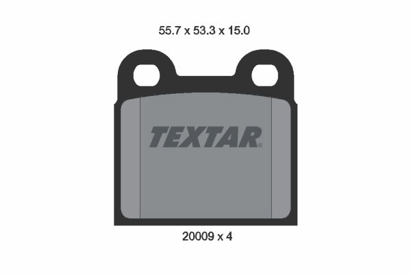 Тормозные колодки дисковые, комплект TEXTAR 20009 150 0 4 2000906 20009 510359 изображение 0