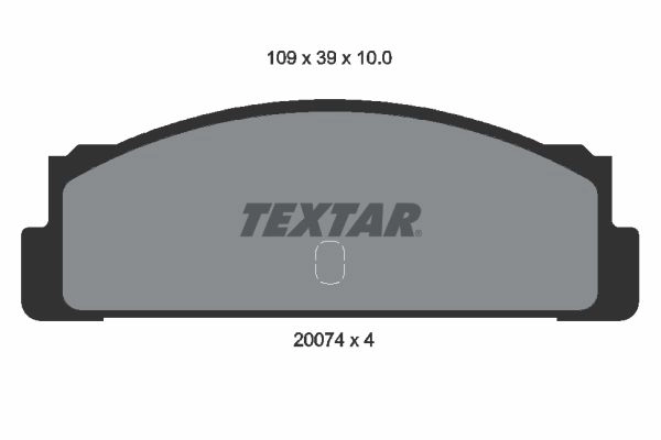 Тормозные колодки дисковые, комплект TEXTAR 20074 100 0 4 510375 20074 2007404 изображение 0