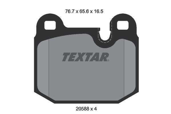 Тормозные колодки дисковые, комплект TEXTAR 20588 2058805 20588 165 0 4 510481 изображение 0